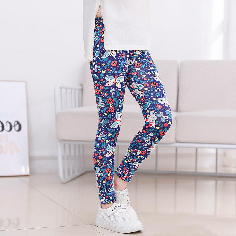 Middle-aged Children's Leggings With Stretch Print