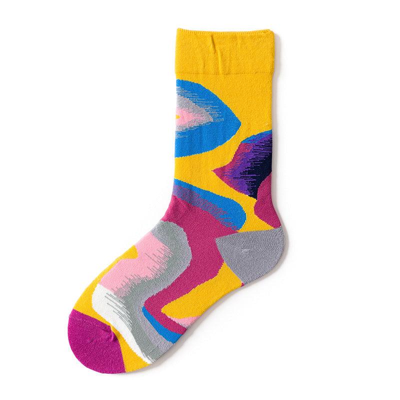 French Design Men And Women Skateboarding Mid-calf Socks - Nioor