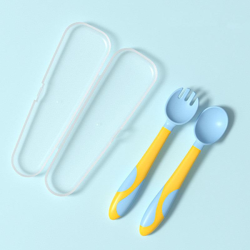 Baby Training Fork Spoon Twist Spoon Children's Tableware Set - Nioor