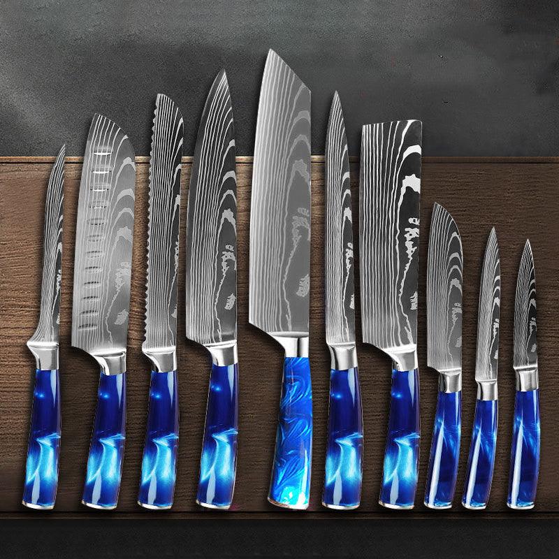 Kitchen Multi-purpose Resin Handle Knife Set - Nioor