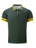 Zipper Stitching Men's Sports Polo Shirt - Nioor