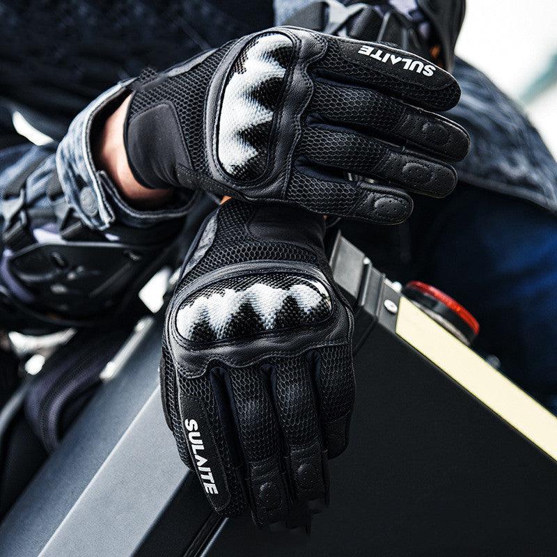 Motorcycle Riding Breathable Carbon Fiber Anti-drop Gloves - Nioor