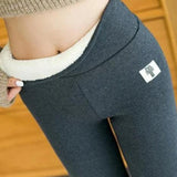 Winter Warm High Elastic Waist Pants - Nioor