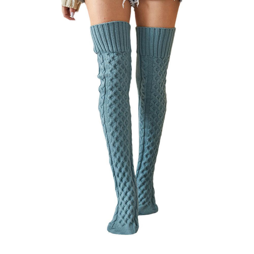 Long Tube Woolen Yarn Socks - Nioor