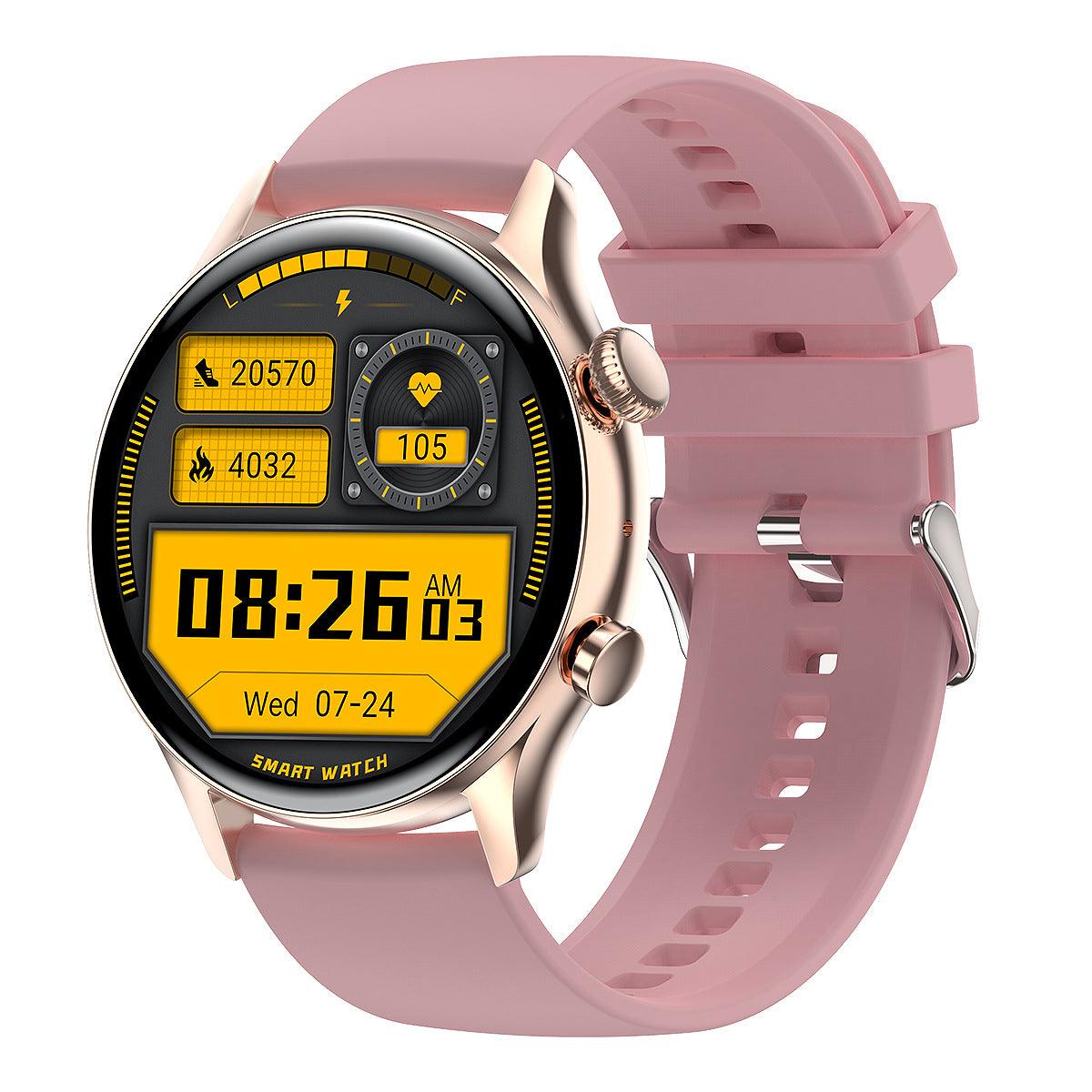 Round Dial True Waterproof NFC Screen Heart Rate Watch - Nioor