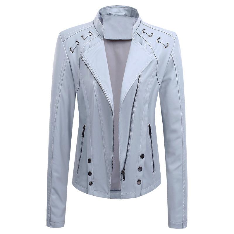 New Spring And Autumn New Leather PU Leather Jacket Women's Short - Nioor