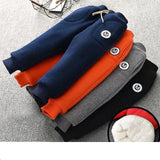 Free Shipping Baby Cotton Pants Ankle Banded Pants 0-6 Years Old Padded Fleece Trousers