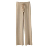 Women's Autumn And Winter Drape Knit Wide-leg Pants - Nioor