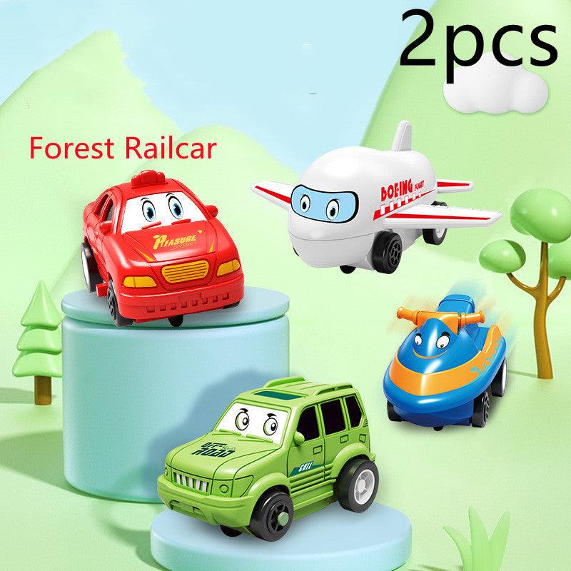 Children Puzzle Electric Railroad Speeder DIY Assembly Electric Car Automatic Rail City Scene Construction Education Toy Gift - Nioor