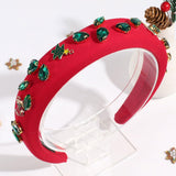 Snowflake Light Luxury All-match Hair Accessories Christmas Wide-brimmed Twist Braid Rhinestone Headband - Nioor