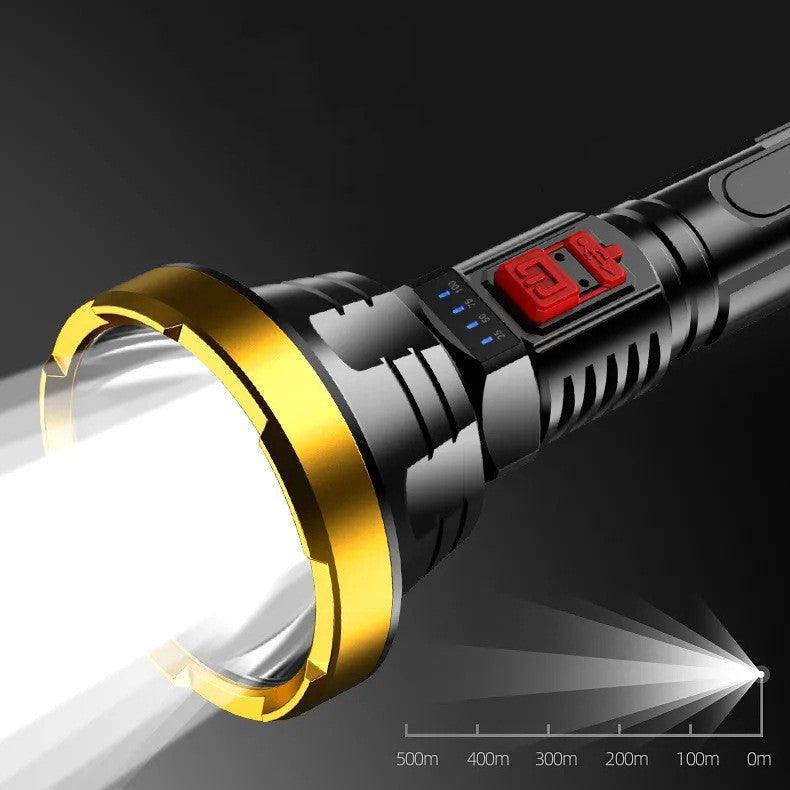 90000LM LED Flashlight Tactical Light Torch USB Rechargeable Super Bright Light - Nioor