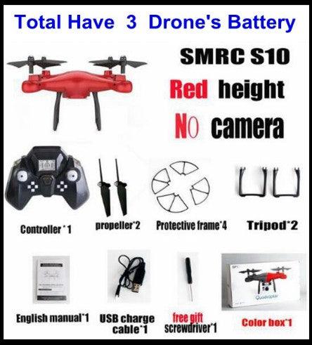 Sales Promotion WiFi 2MP Camera With S10 SMRC FPV Quadcopter Drone Helicopter UAV Micro Remote Control Toy RACER KIT Aircraft - Nioor