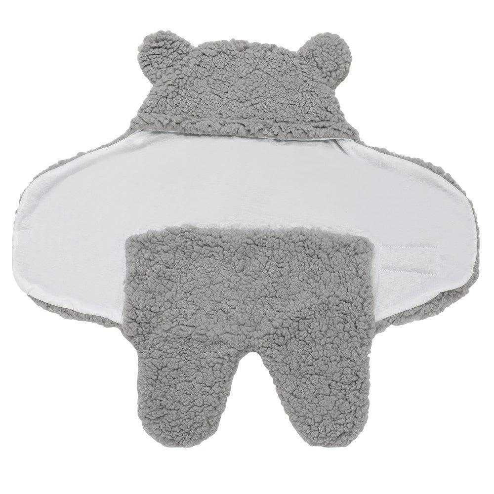 Lamb Plush Sleeping Bag Newborn Baby Swaddling Quilt - Nioor