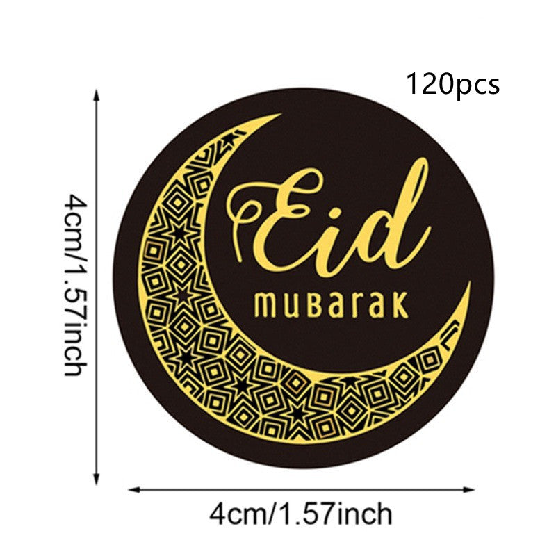 Sticker Letter EID Sticker Candy Seal Decoration