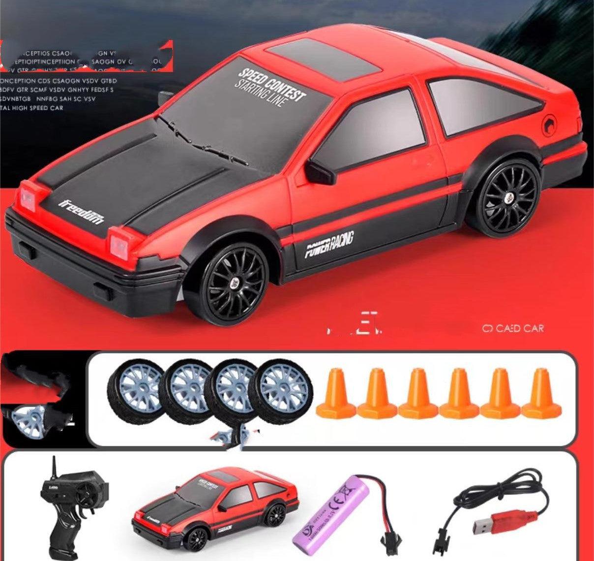 2.4G Drift Rc Car 4WD RC Drift Car Toy Remote Control GTR Model AE86 Vehicle Car RC Racing Car Toy For Children Christmas Gifts - Nioor