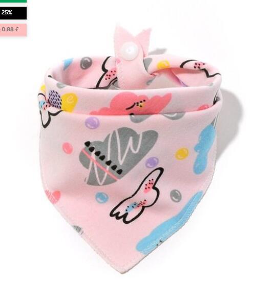 Baby Bibs Waterproof Triangle Cotton Cartoon Child Baberos Bandana Bibs Dribble Bibs Newborn Slabber Absorbent Cloth - Nioor