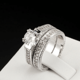 Hot European and American engagement rings diamond sets ring jewelry - Nioor