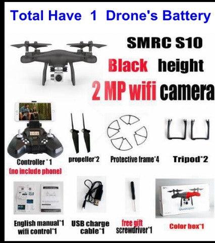 Sales Promotion WiFi 2MP Camera With S10 SMRC FPV Quadcopter Drone Helicopter UAV Micro Remote Control Toy RACER KIT Aircraft - Nioor