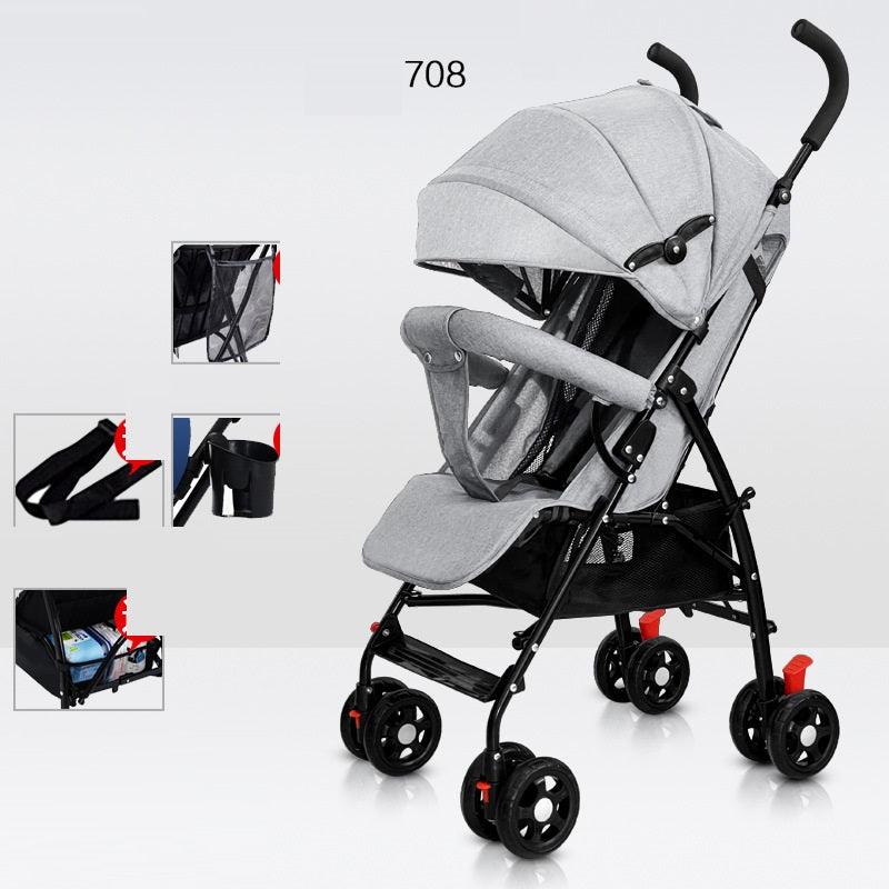 Sit And Lie Down Baby Portable Folding Simple Trolley - Nioor