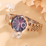 Women's Fashion Simple Cut Quartz Watch Steel Band - Nioor