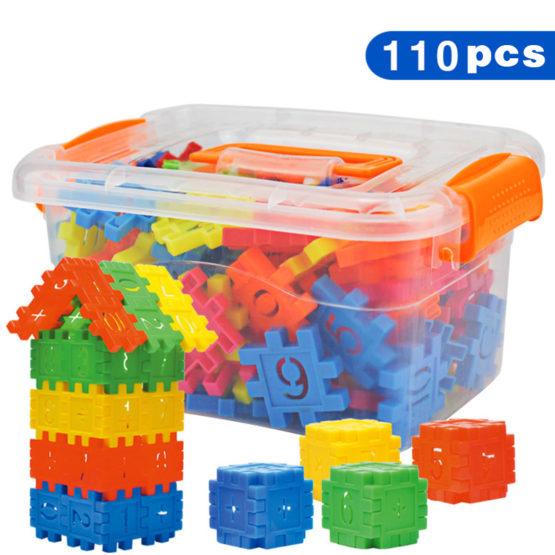 110pcs Set DIY Lepin Building Blocks Baby Boys And Girls 3D Blocks Funny Educational Mosaic Toys For Children Kids Block Toys - Nioor