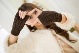 Warm Autumn And Winter Knitted Finger-exposing Half-finger Movement - Nioor