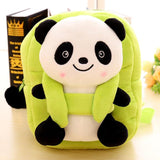 Cartoon panda plush children's school bag - Nioor