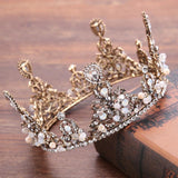 Wedding Accessories Rhinestone Alloy Retro Headband Wedding Jewelry Crown - Nioor