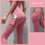 Gym Sport Seamless Leggings With Pockets Push Up High Waist Pants Women Fitness Running Yoga Pants Gym Sport Seamless Leggings - Nioor