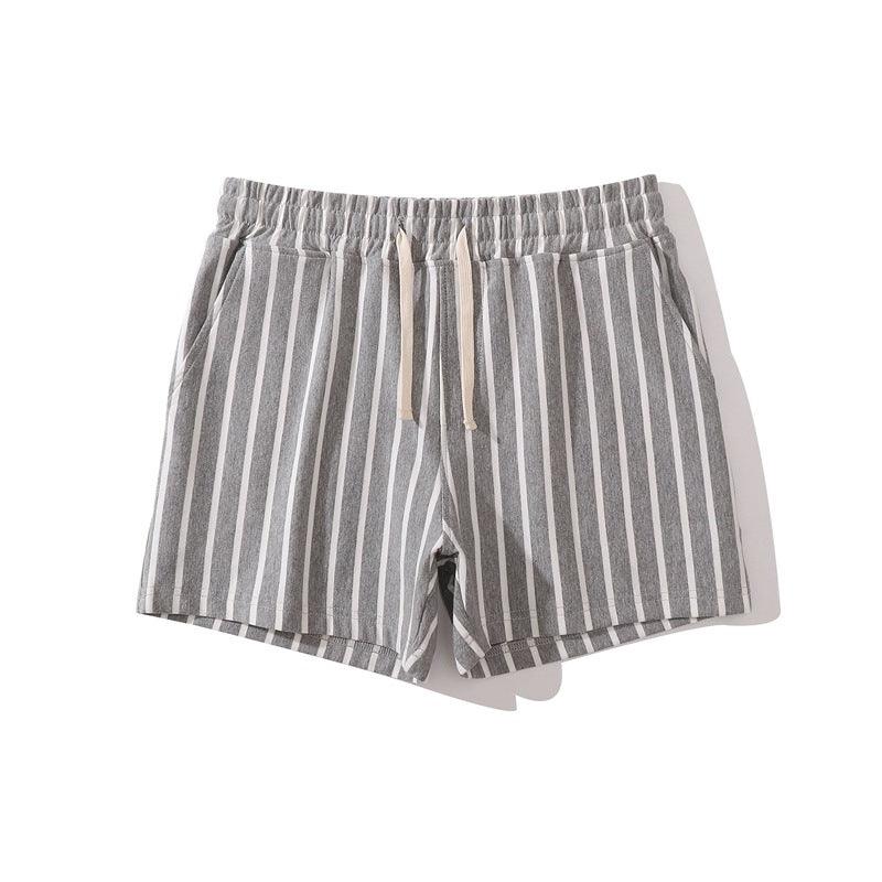 New Pure Cotton Sports Shorts Vertical Stripes - Nioor