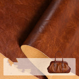 Retro Crazy Horse Soft Bag Leather Fabric Half PU Briefcase