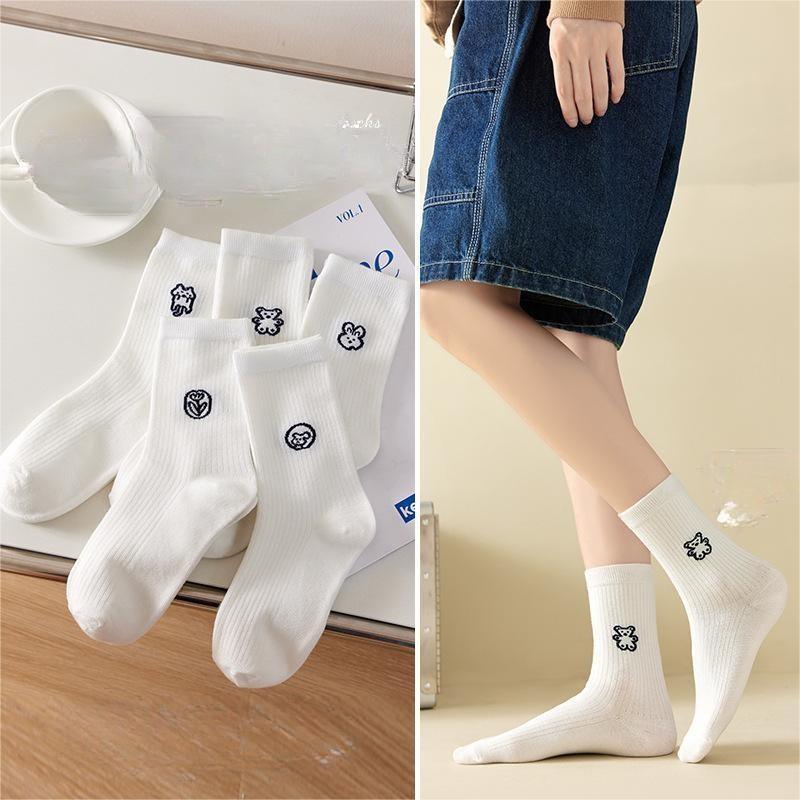 Winter Socks Men's Cotton Spot Cylinder Solid Color - Nioor