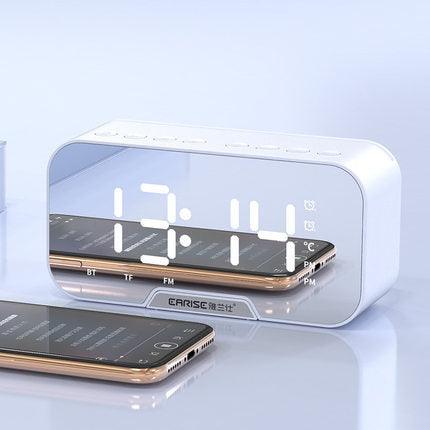 Alarm Clock Clock Wireless Bluetooth Speaker Mini Home Outdoor Card Subwoofer Computer Audio - Nioor