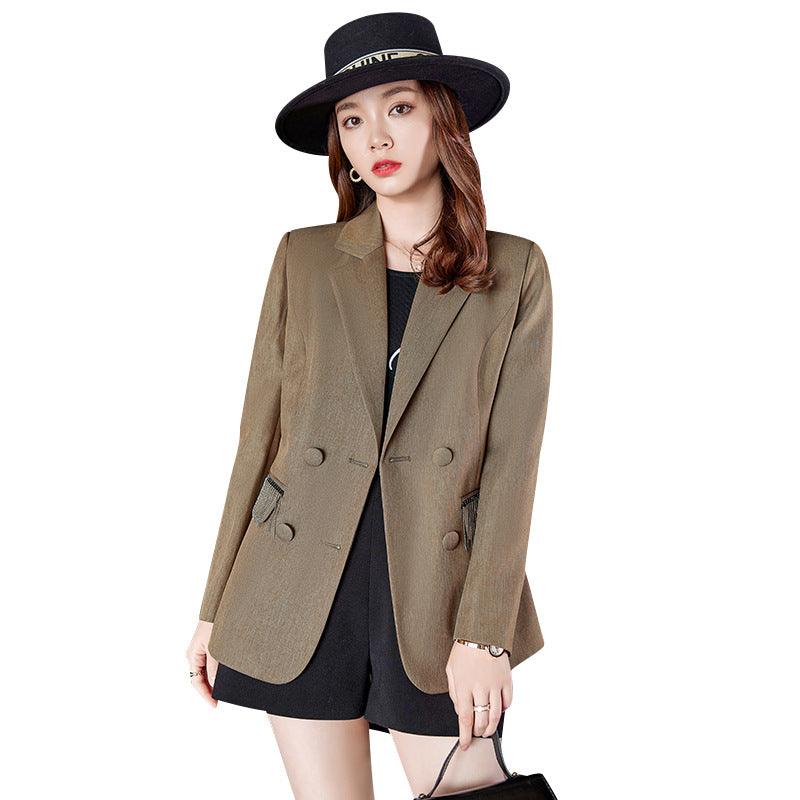 Ins Style Special-interest Design Fashionable Sweet Double Breasted Coat - Nioor