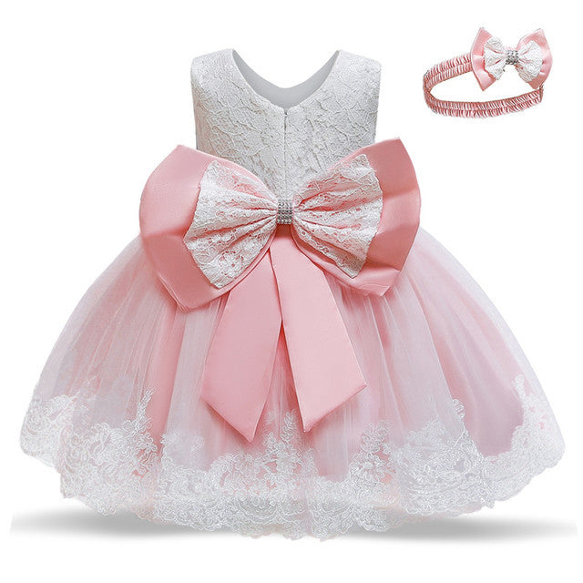 M Baby Girl Year Birthday Dress Newborn Christening Gown