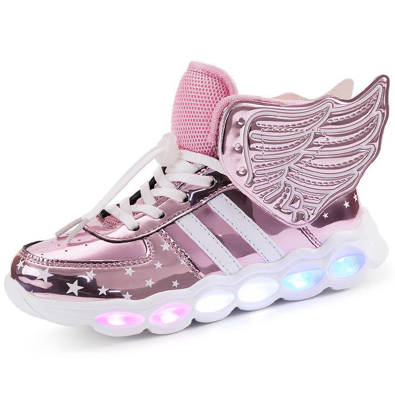 Rechargeable wings glitter sneakers - Nioor