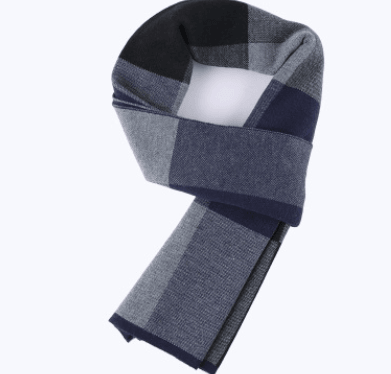 Men's scarf wool plaid scarf scarf winter scarf processing wholesale gift ladies knitting stitching - Nioor