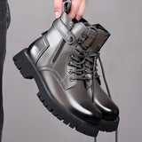 Mens Fashion Thick-soled High-top Wearable Martin Boots