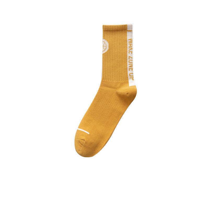 Men's Tide Socks Solid Color Long Tube High Top - Nioor