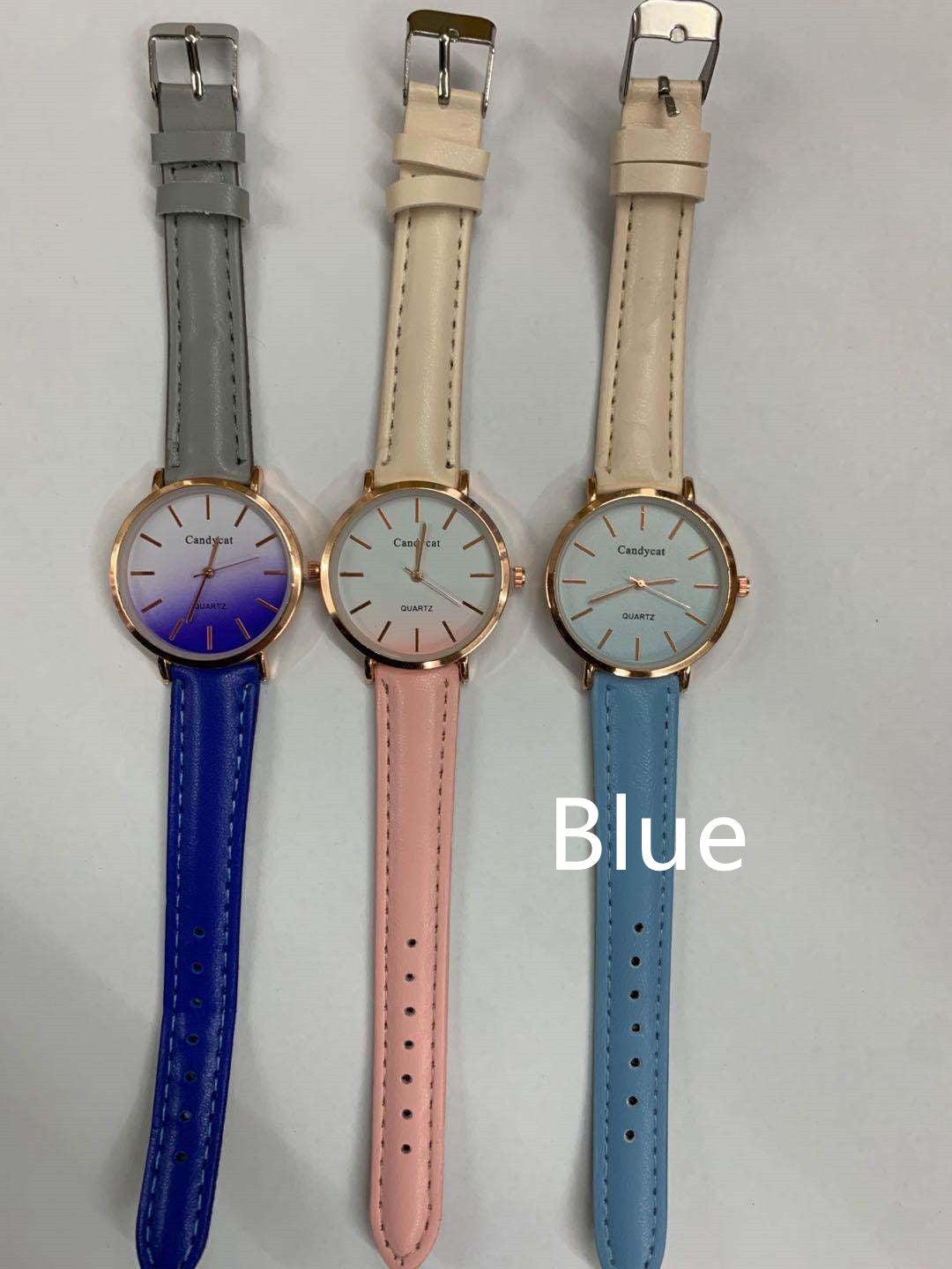 Women's Fashion Gradient Belt Quartz Watch Bracelet Set - Nioor