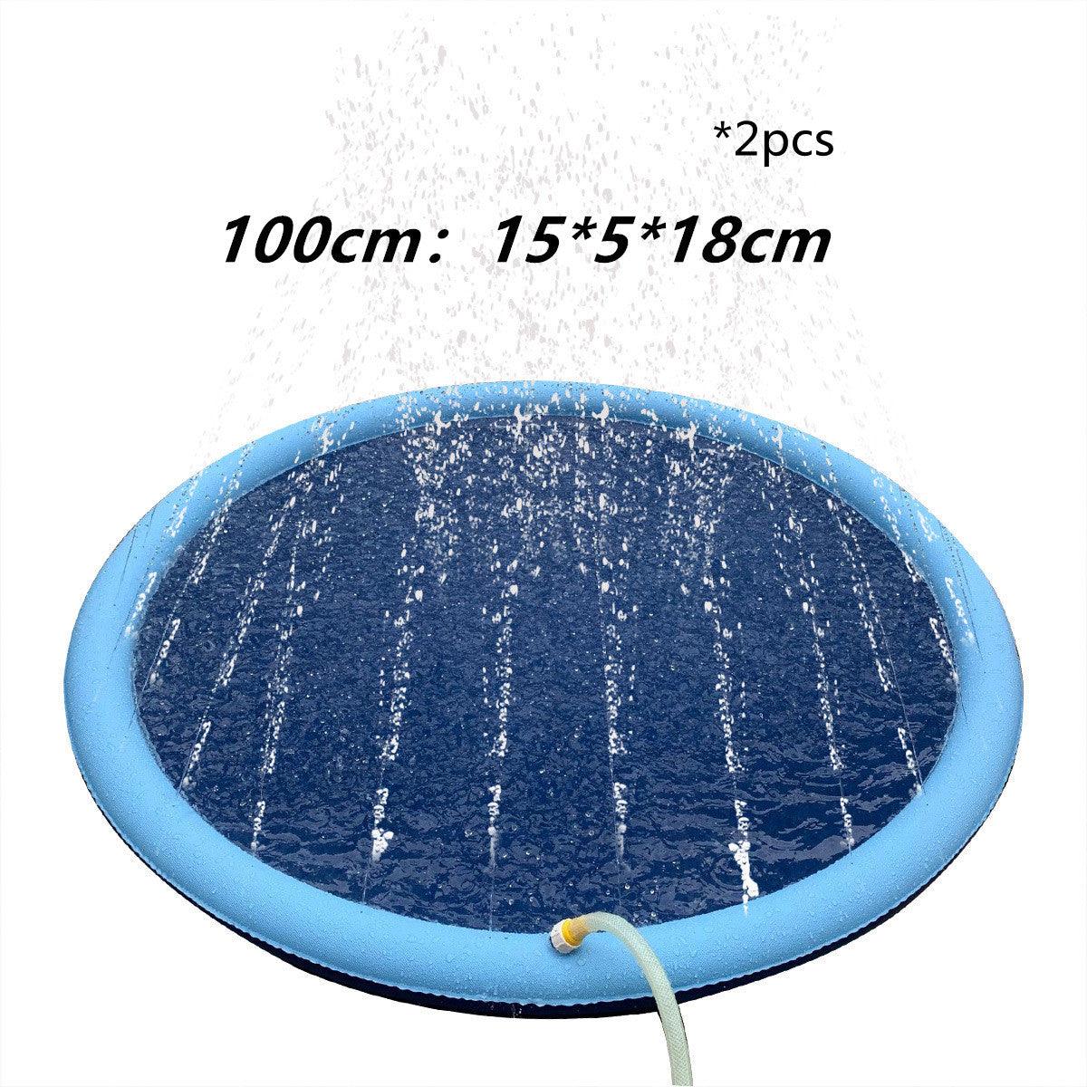 Non-Slip Splash Pad For Kids And Pet Dog Pool Summer Outdoor Water Toys Fun Backyard Fountain Play Mat - Nioor