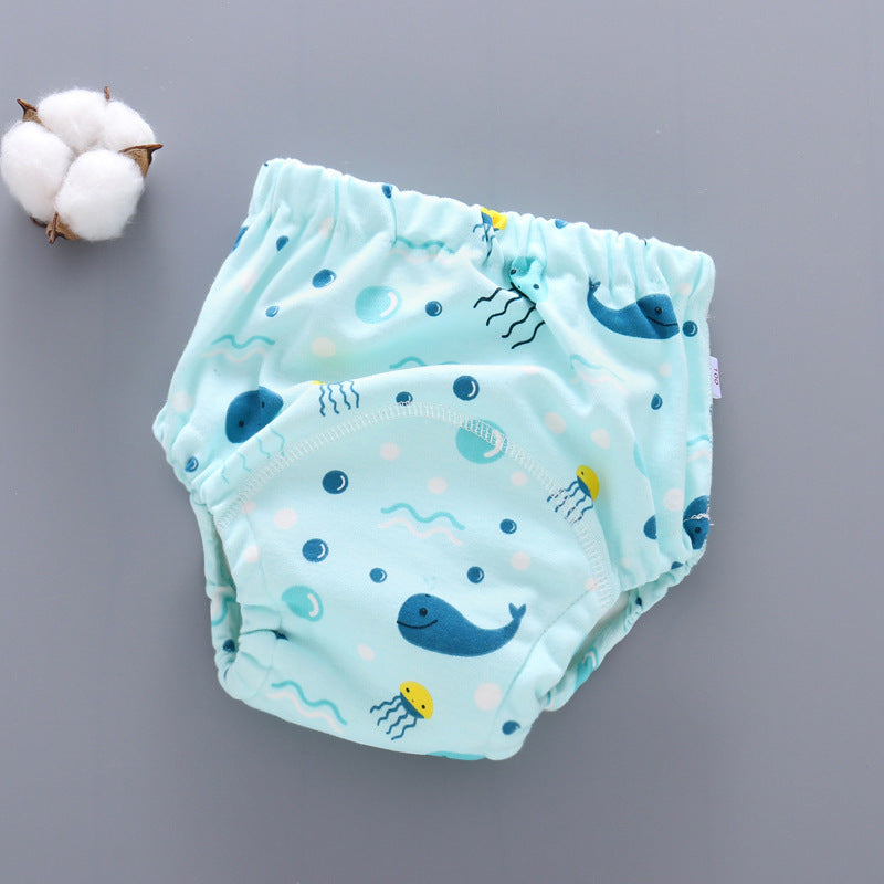 Baby washable 6-layer gauze training pants