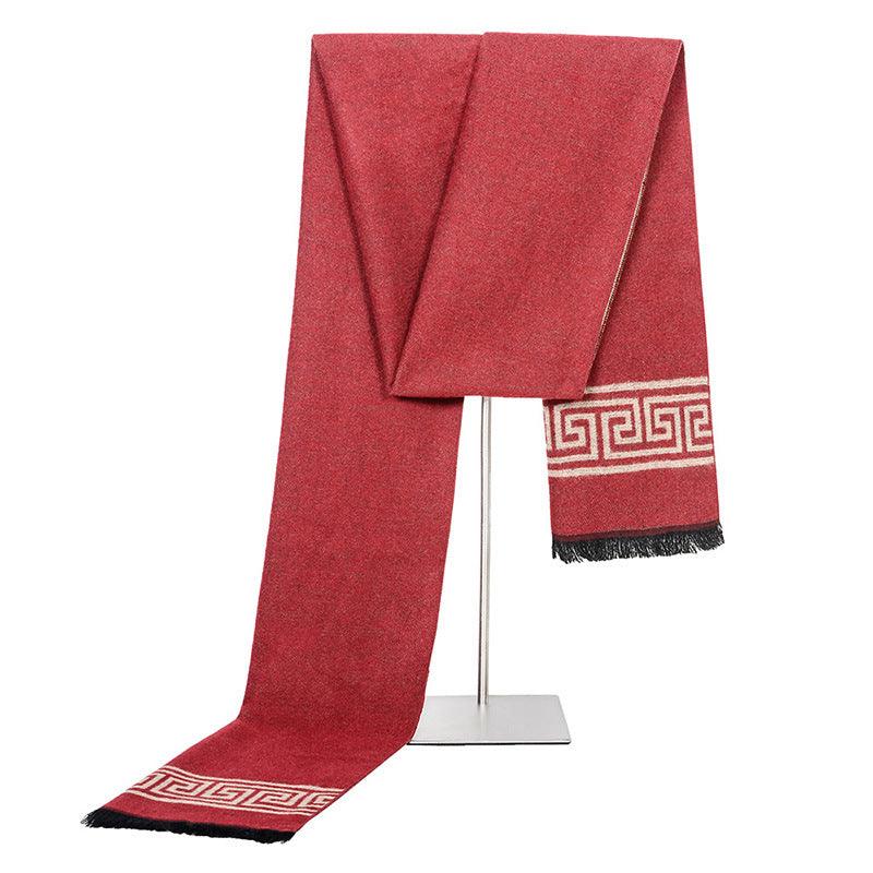 Men's Fashion Simple Brushed Warm Scarf - Nioor