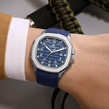 Fashion Sports Silicone Strap Alloy Watch - Nioor