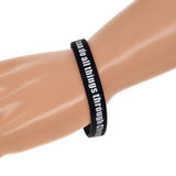 413 Silicone Bracelet Black Student Wrist Strap