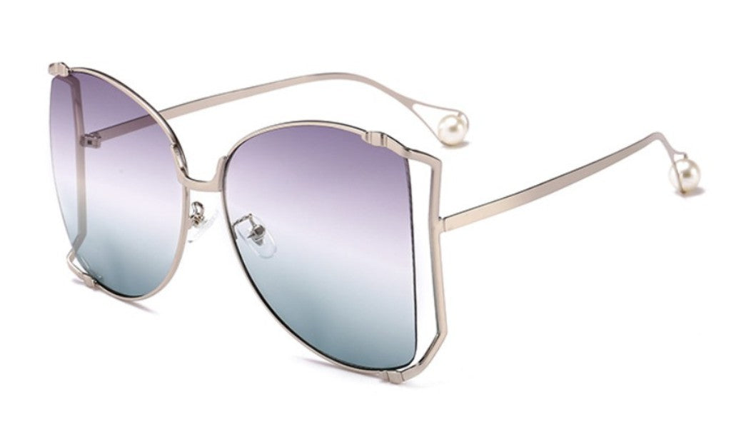 Square Sunglasses Women Metal Frame Fashion