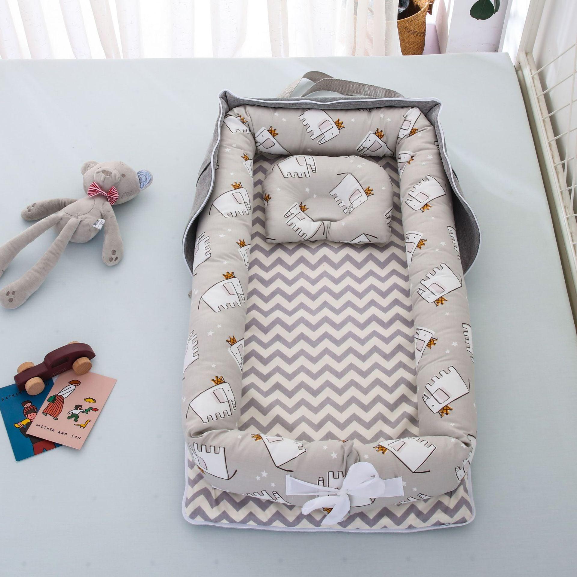 Cotton Portable Foldable Baby Bed - Nioor