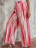 Women's Fashion Loose Casual Printed Straight Sports Trousers - Nioor