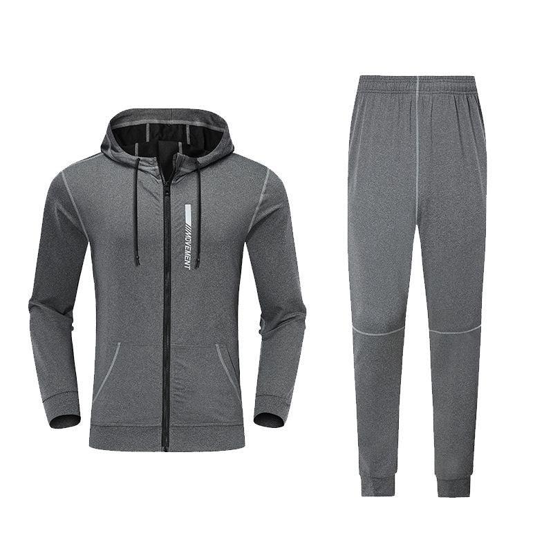 Long-sleeved Plus Size Sweater Suit Men's Spring And Autumn Sports Leisure Youth Running Sports Suit - Nioor