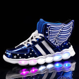 Rechargeable wings glitter sneakers - Nioor